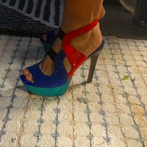 Studio colored Jessica Simpson platform heels sz 8b